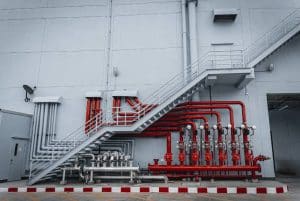 מערכת כיבוי אש במפעל