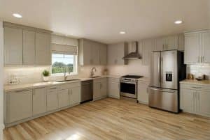 ספרינקלרים נסתרים במטבח מודרני