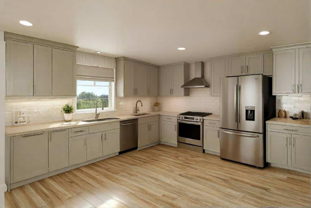 ספרינקלרים נסתרים במטבח מודרני