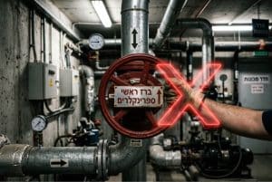 מערכת ספרינקלרים לכיבוי אש