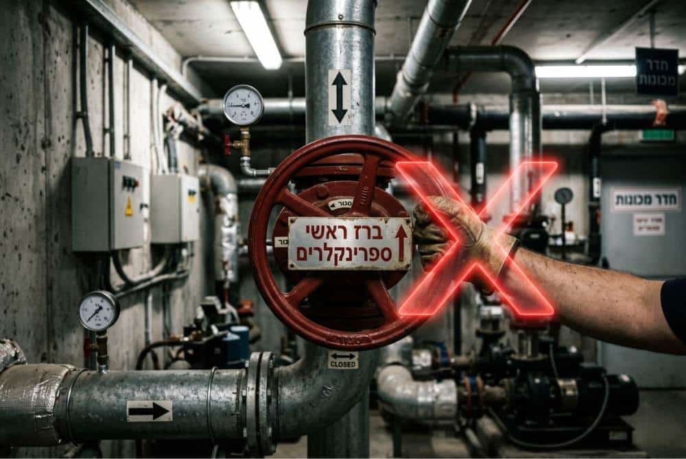 מערכת ספרינקלרים לכיבוי אש