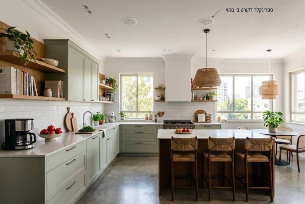 ספריקלרים דקורטיביים במטבח